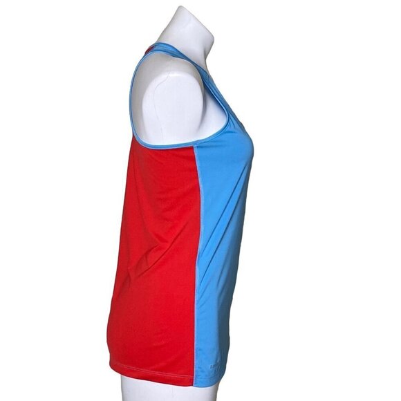 Nike Girls Pro Blue & Red Racerback Logo Tank Top, Sleeveless Girls' Size XL - Picture 3 of 8